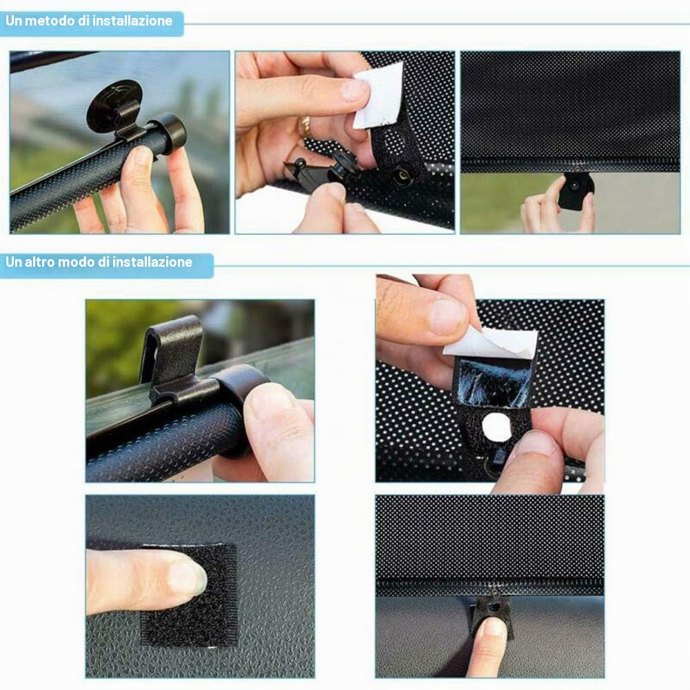 Parasole per Finestrino Laterale Dell'Auto Parasole a Rullo per Auto Retrattile per Bambini | Tende per Finestrini Auto per Bambini per Protezione Dai Riflessi Solari | Accessori