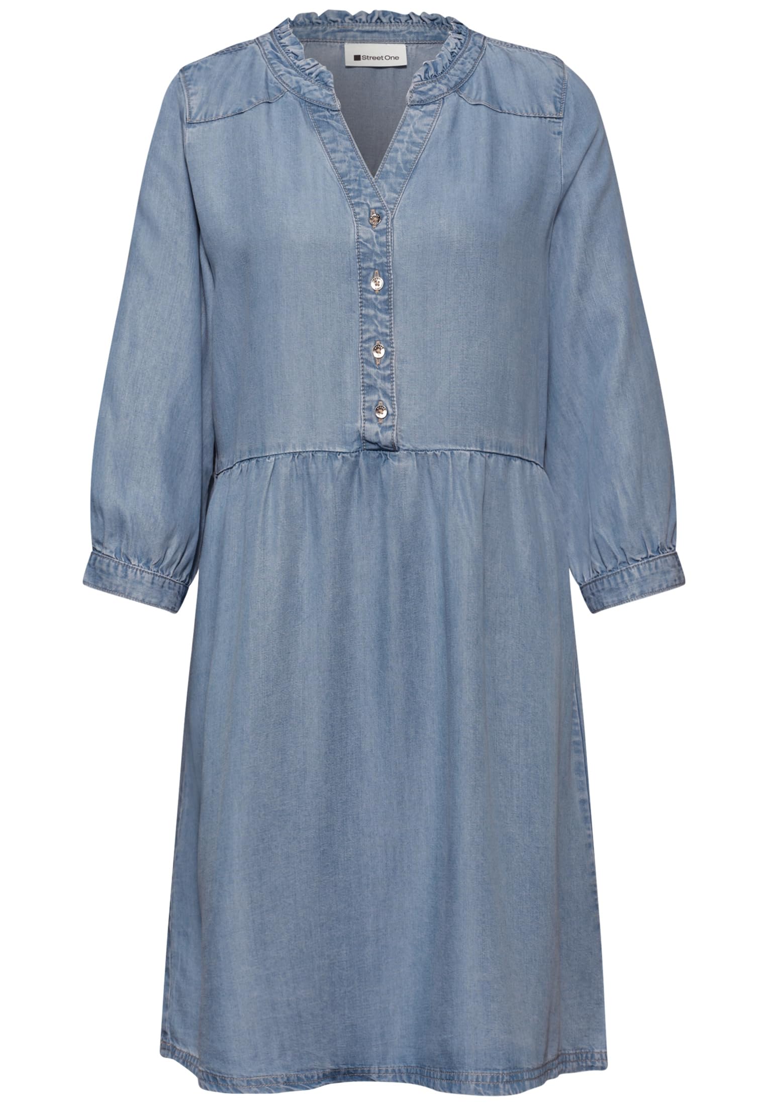 Street One Damen 1409085 Denim-Look Tunika-Kleid (1er Pack)
