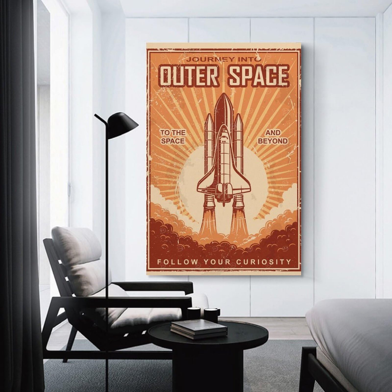 Junmoney Hanging Wall Art Space Travel, 20x30inch(50x75cm), for Contemporary Homes, Apartments Or Offices, Stylish Wall Art for Fresh Spaces