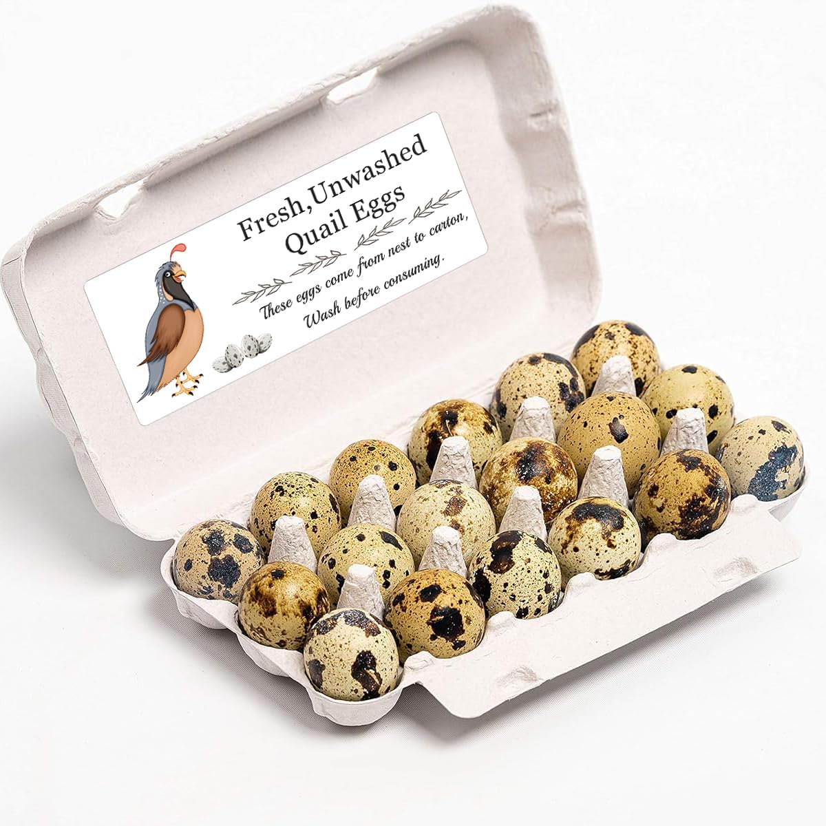 SMARSTICKER Unwashed Chicken Quail Duck Egg Carton Stickers 1 * 2.5 inch Farm Fresh Eggs Carton Labels Egg Packaging Handling Instructions Stickers for Farm Fresh Egg Business 120Pcs (Color2) - Image 7
