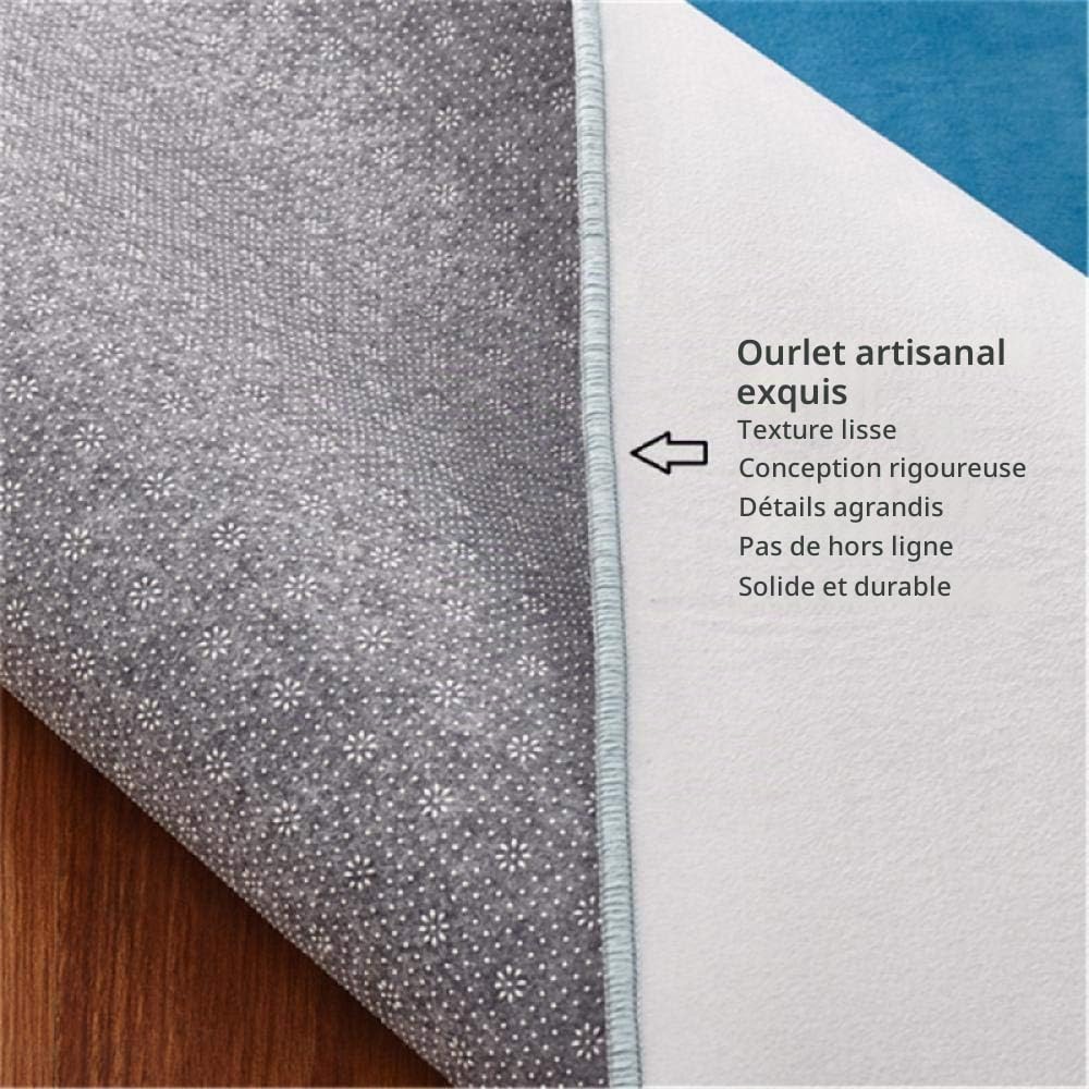 Tapis moderne géométrique jaune gris moutarde lavable pour décoration d'intérieur, salon, tapis élégant, 80 x 120 cm, design contemporain pour ameublement de maison