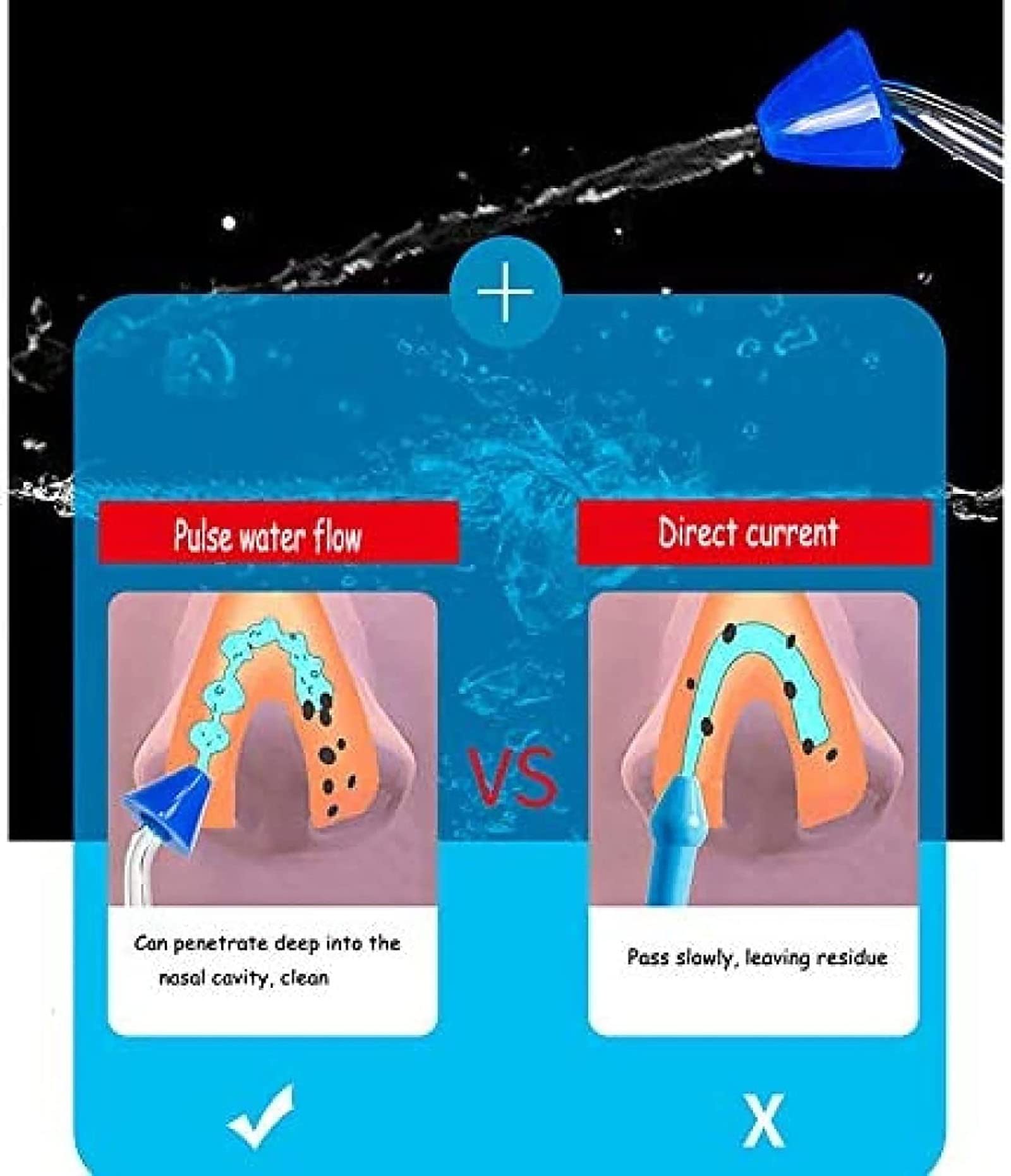 Botella De Ducha Nasal Eléctrico Nasal Wash Sinus Rinse Kit Nasal Sinus Irrigator Kit Pulverizador El Neti Pot Y Una Caja De Sal Nasal Wash Para Adultos Y Niños Cuidado Nasal Limpiador De Nariz
