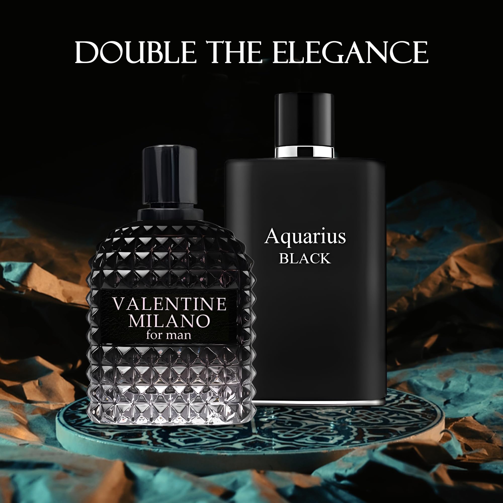 Amazon.com : AFLUXE 2PCS Valentine Milano/Aquari Black Eau De