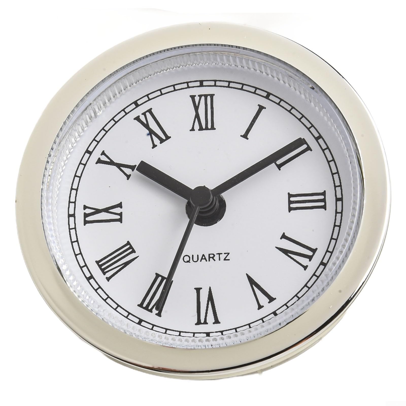 Mouvement d'horloge à quartz de rechange, 65 mm de diamètre, chiffres arabes, installation facile à faire soi-même (doré