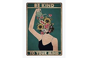 Inspiring Wall Art for Positive Vibes: Be Kind to Your Mind