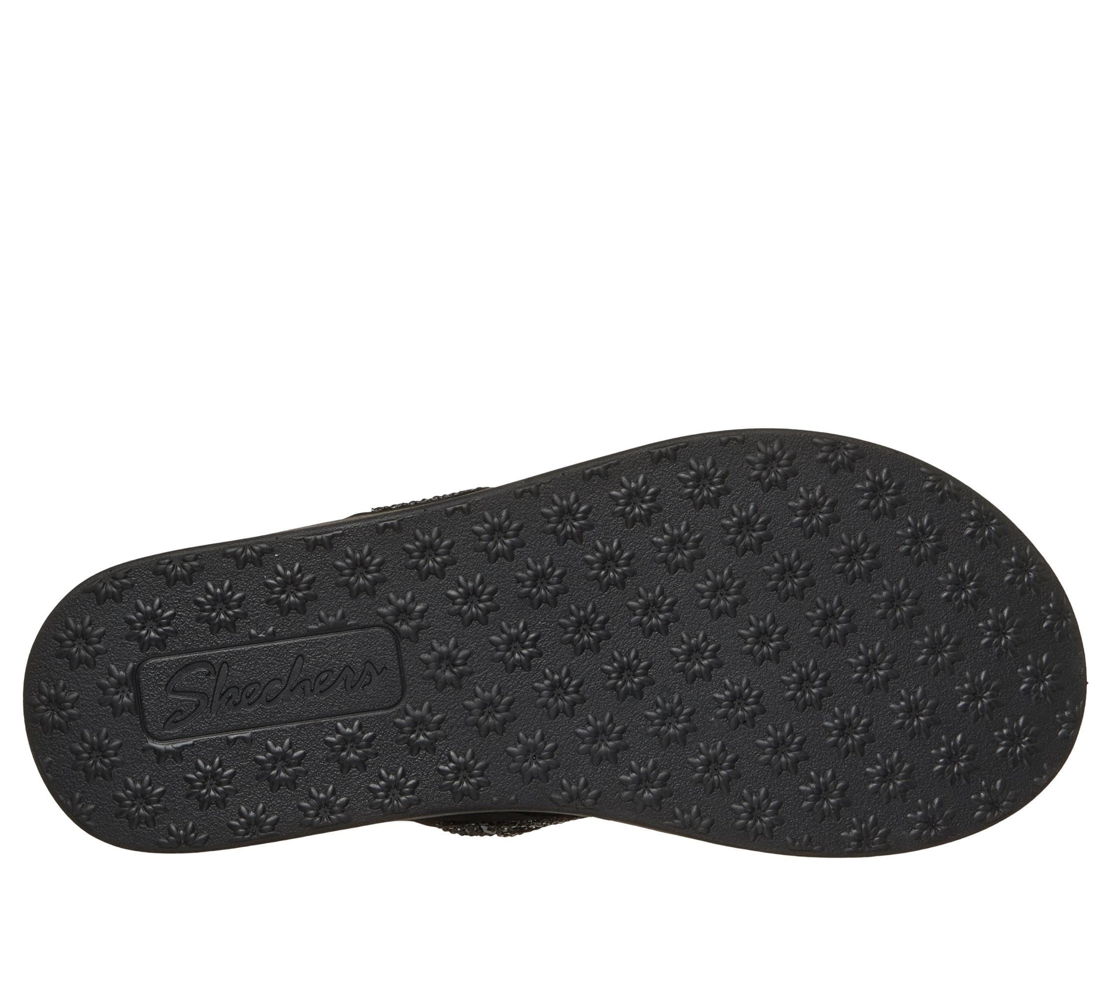 Skechers Meditation Luxe - Rhinestone Laser Cut Sandale plateFemme