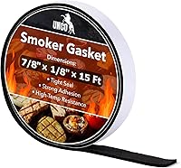 Vista 12 de UNCO Junta para ahumador - 15 pies, 1/2"X1/8", parrilla de alta temperatura y junta para barbacoa