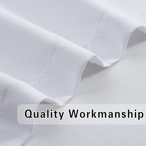 Miniatura 6 de UPOPO Cortinas blancas para cocina, 30 pulgadas de largo, privacidad de lino texturizado, cortinas cortas para baño, mini gabinete, caravana,