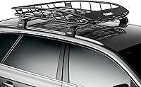 Thule Canyon XT Roof Cargo Basket 859XT - 150 lb Capacity, Wind Fairing, Low-Profile Design for Easy Loading