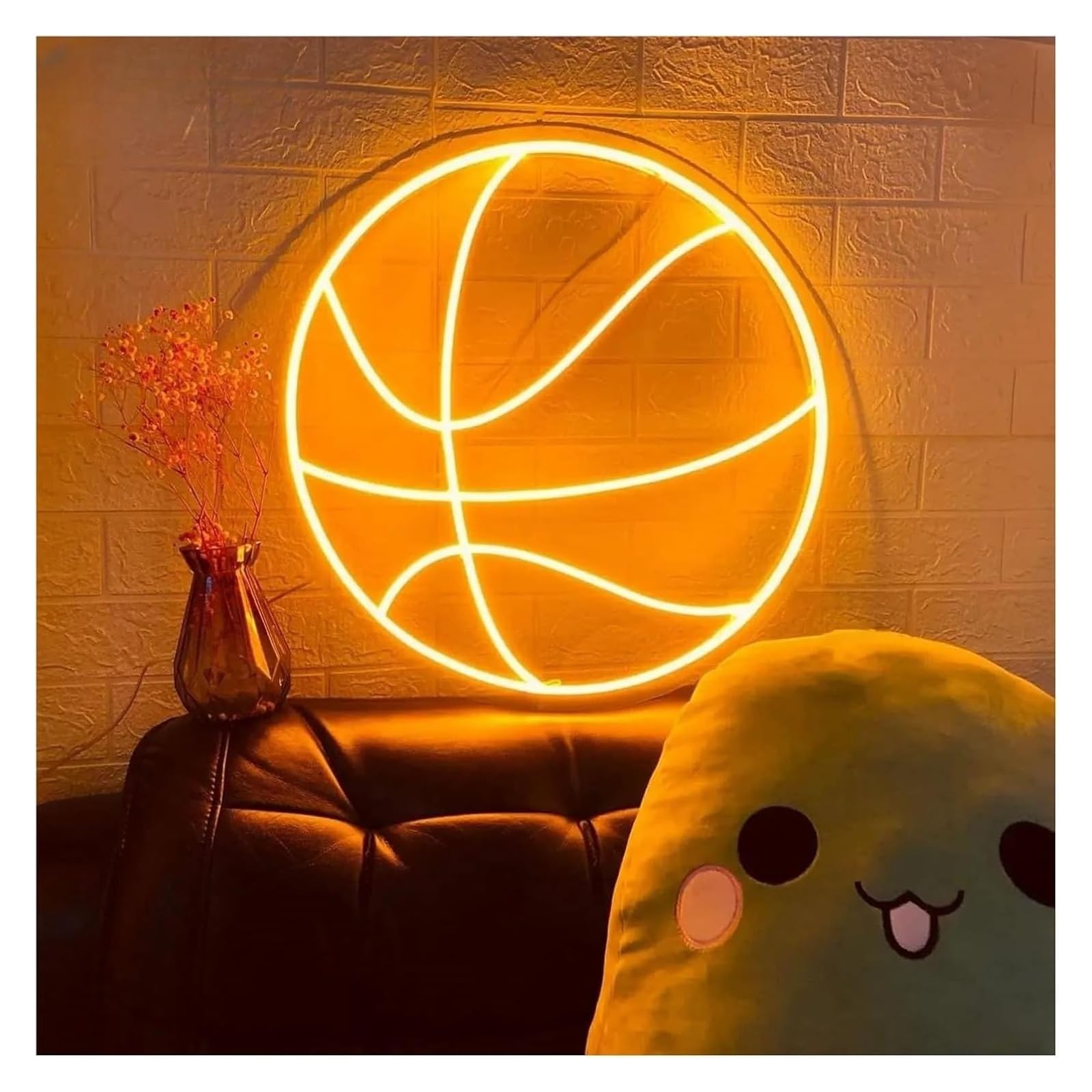 Insegna al neon da basket, design dimmerabile, decorazione parete