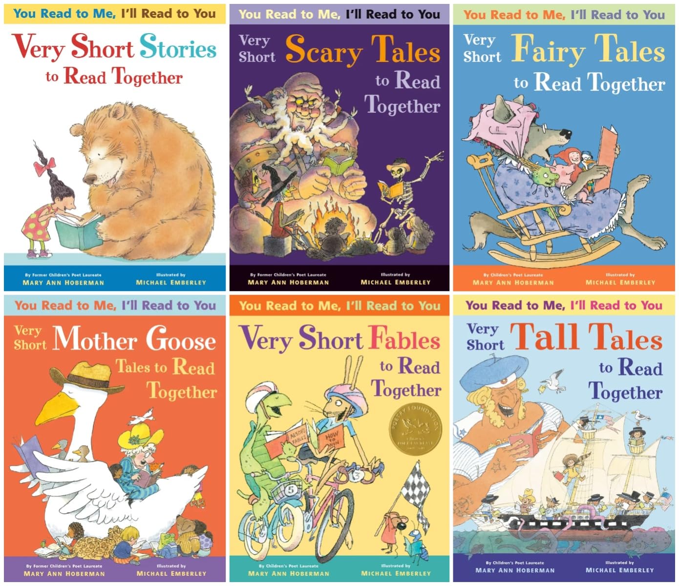You Read to Me, I'll Read to You Series 6-Book Collection Set - Fun Read-Alouds for Shared Reading - Very Short Stories, Scary Tales, Fairy Tales, Mother Goose, Fables, Tall Tales
