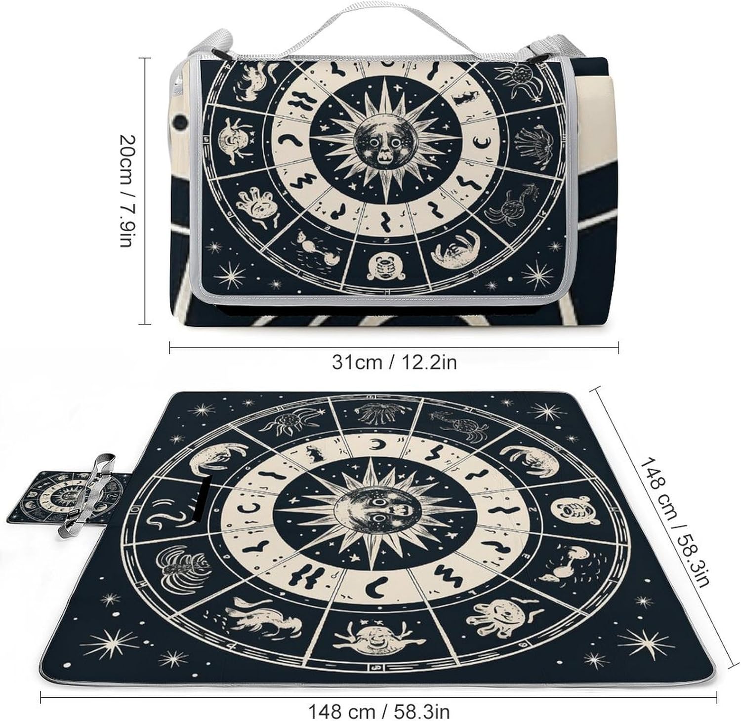 Picnic Mats, Astrological Sign Printed Picnic Mats,Travel Picnic Mats,Fashionable Picnic Mats,Folding Picnic Mats