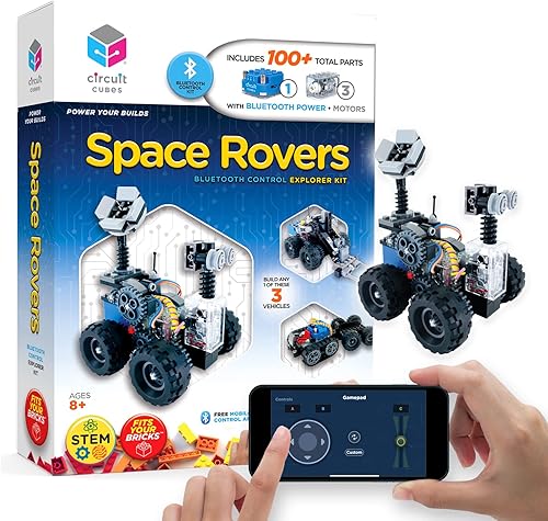Space Rovers Kit - Kit de robótica de control remoto - Juguete de aprendizaje STEM para niños de 8 años en adelante