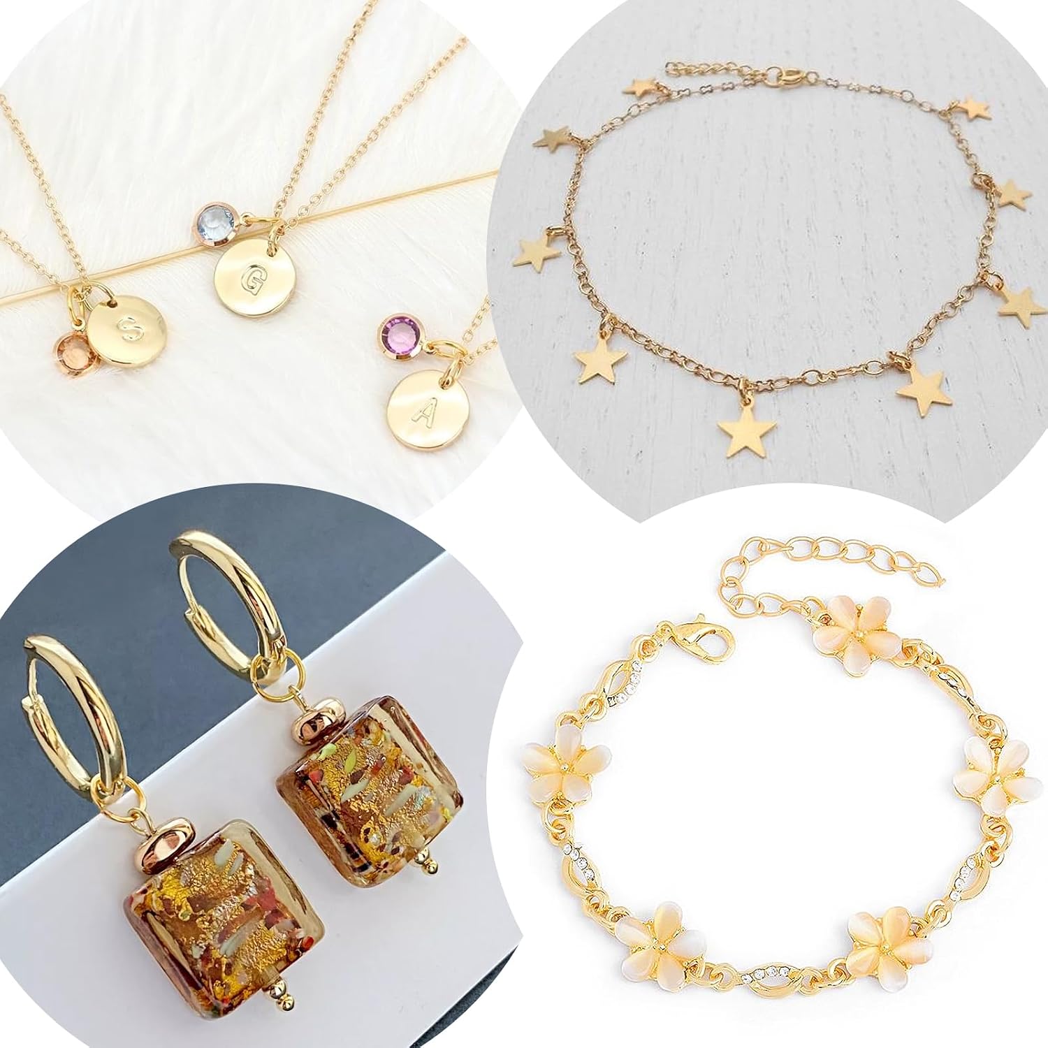 200PCS Gold Filled Jump Rings for Jewelry Making, 5mm Open Jump Rings Non Tarnish, Small Split Ring Connector for Necklace Bracelet Earrings Pendant Keychain