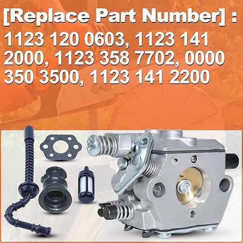 Miniatura 2 de para Stihl 021 023 025 MS210 MS230 MS250, Ms250 Kit de carburador, 1123 120 0603, 1123 141 2000, 1123 358 7702, 0000 350 350 350 32 ES/112 ES 3 141