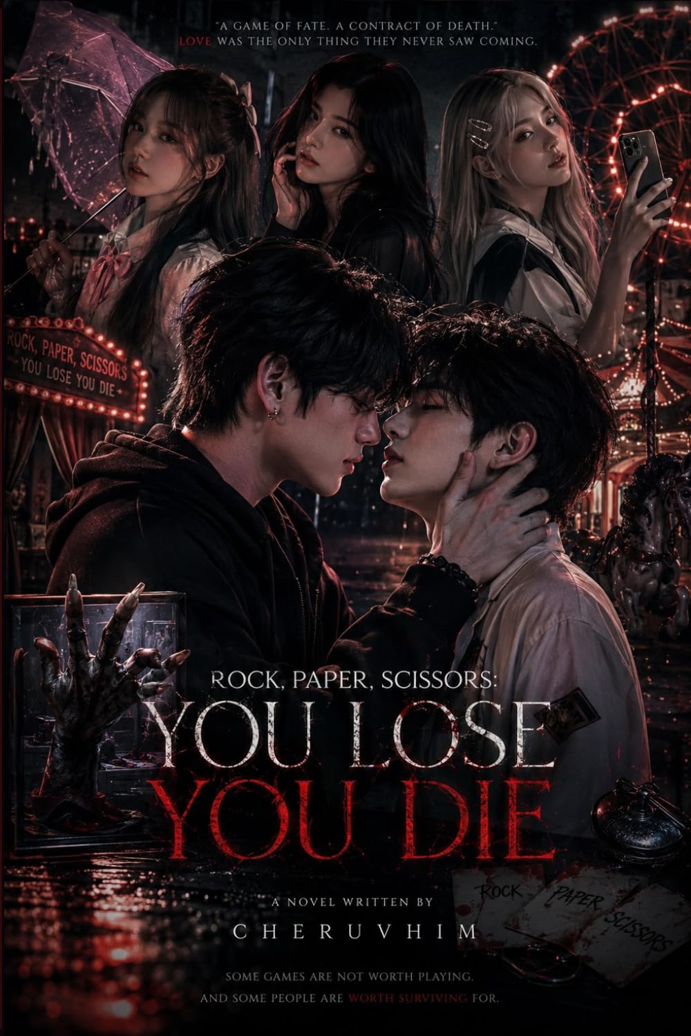 ROCK, PAPER, SCISSORS: YOU LOSE YOU DIE: A Boys Love Paranormal Horror Romance
