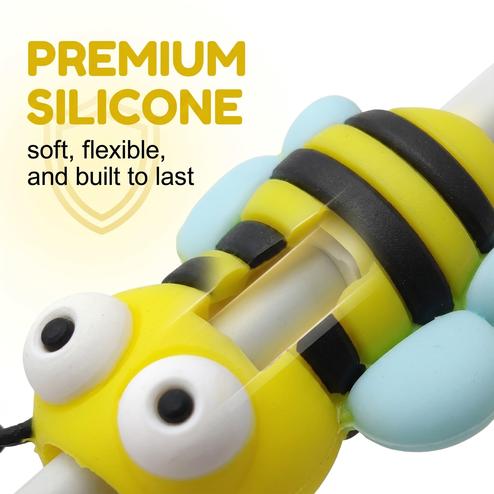 8 Pcs Cable Protector, Proteggi Cavo, Copertura Protettiva per Cavi Dati Frutta, Protezione per Cavo per Morso per Cavo, Protezione per Cavo, Adatto per la Maggior Parte Delle Linee Dati