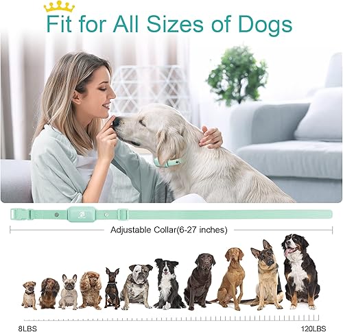 Miniatura 5 de Bousnic Collar de choque para perros Collar de entrenamiento eléctrico impermeable recargable con control remoto para perros pequeños, medianos y