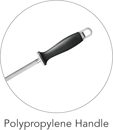 Miniatura 3 de Tramontina Pro Series Forjado Acero Afilador de 10 pulgadas, Afilador de Cuchillos Varilla de Afilar