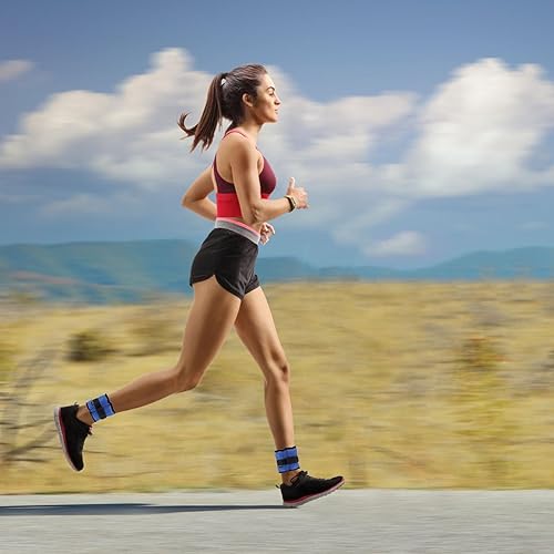 Miniatura 7 de 2pcs Adjustable Sandbag Leg and Wrist Weights for Women Fitness Training Walking Running Yoga Pilates Strength Endurance