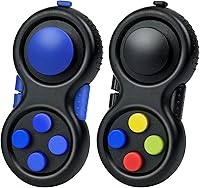 Vista 22 de WTYCD juguete original de concentración Fidget, juego de controlador clásico de goma con 8 funciones Fidget y cordón - Excelente para aliviar