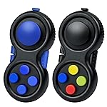 WTYCD Original Fidget Toy Game, Rubberized Classical Controller Fidget Concentration Toy with 8-Fidget Functions and Lanyard - Excellent for Relieving Stress and Anxiety