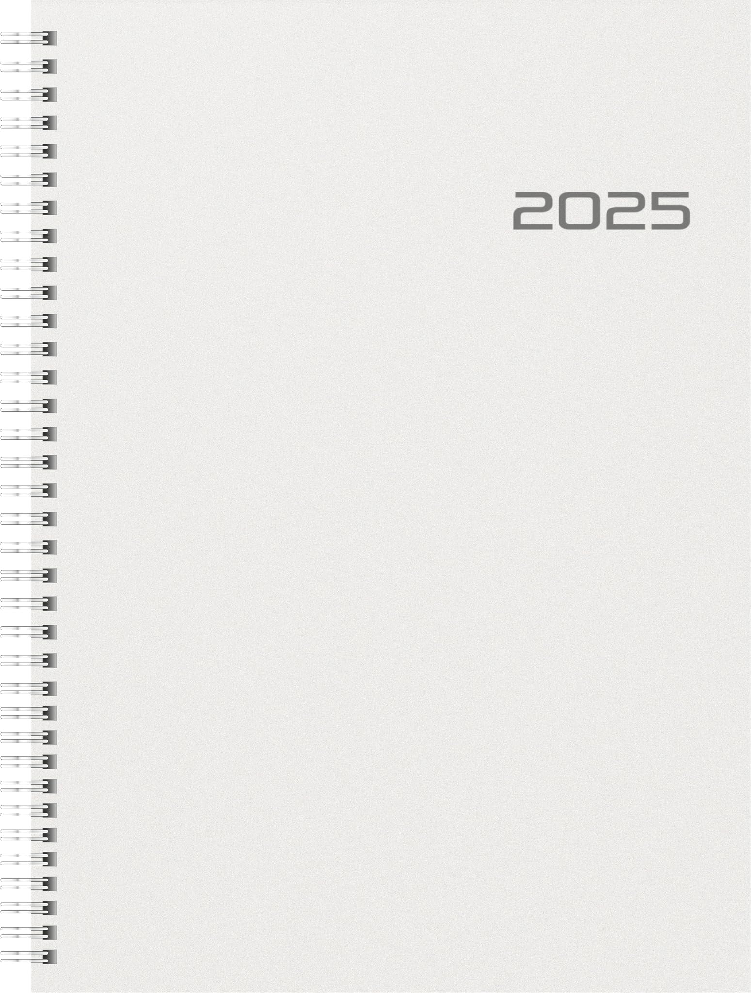BRUNNEN Book Calendar Model 781 (2025), 2 Pages = 1 Week, A4, 144 Pages, PP Cover, Transparent