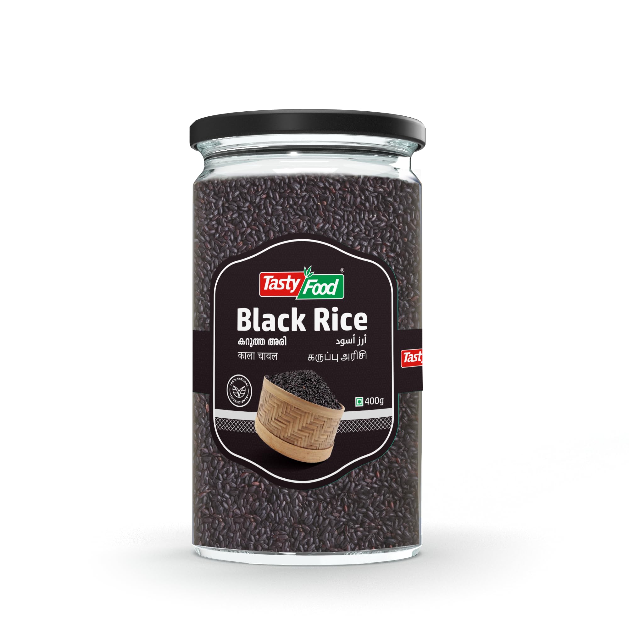 tasty foodBlack Rice Jar, 400g