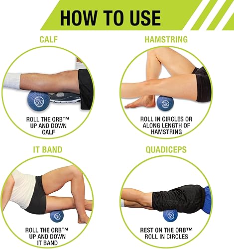 Vista 5 de Pro-Tec Athletics Bolas de masaje Orb, varían en tamaño y color, masaje de tejido profundo, alivio muscular, promueve la flexibilidad