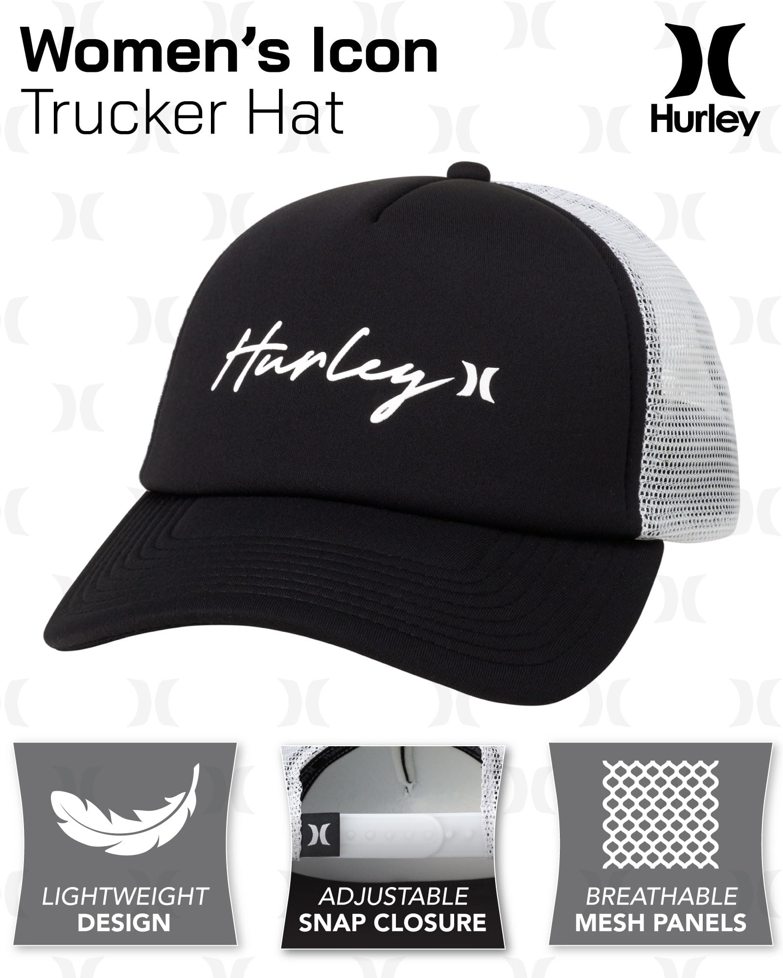 Hurley Czapka Kobiety W Icon Script Trucker