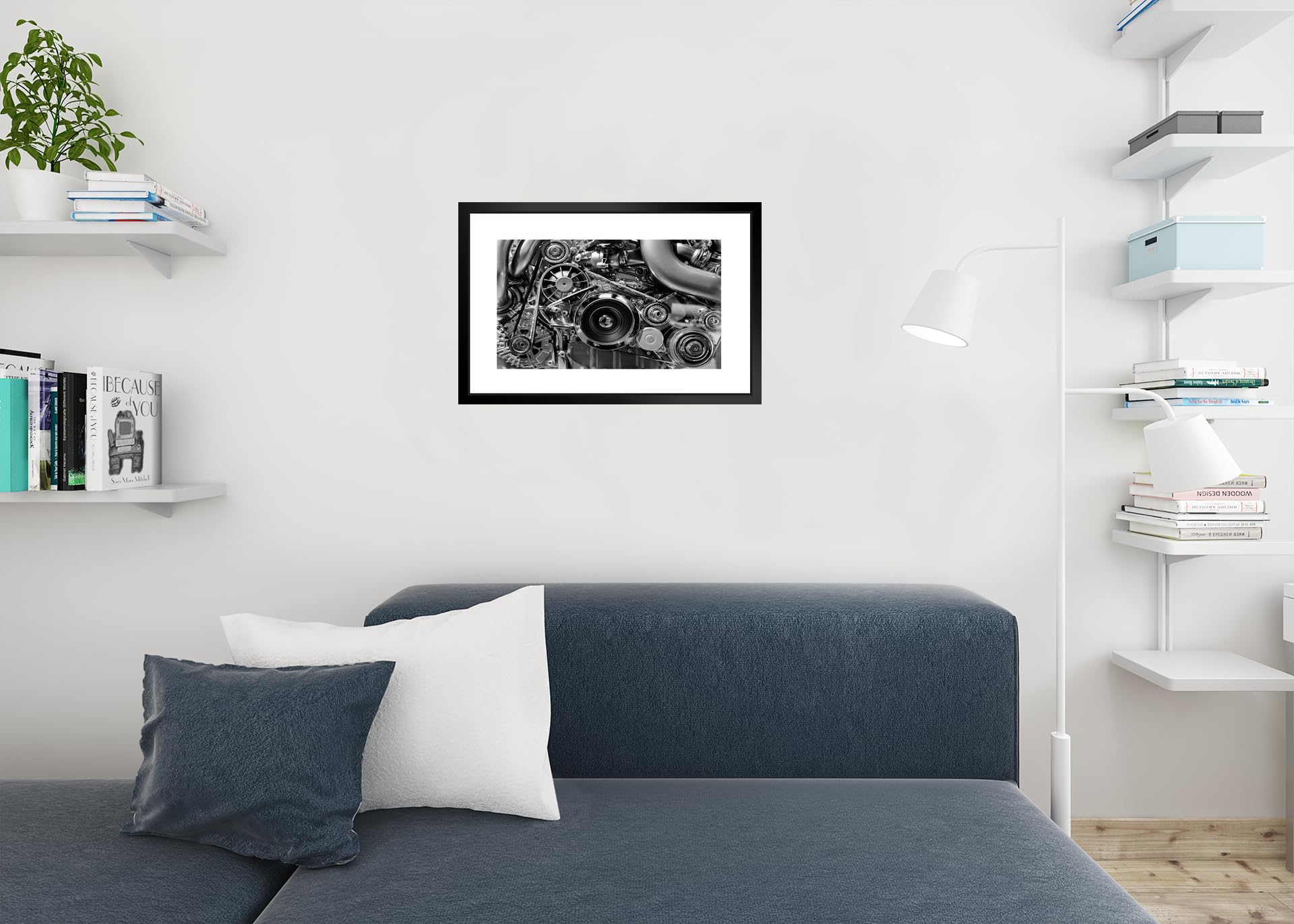 Allposters モノクロ 写真 額付き 73cm×73cm インテリア Allposters モノクロ 写真 額付き 73cm×73cm インテリア