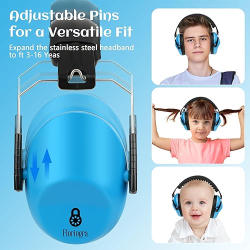 Miniatura 4 de Paquete de 2 Auriculares con Cancelación de Ruido para Niños, Orejeras de Protección Auditiva para Niños con Autismo, Niños Pequeños, Niños,