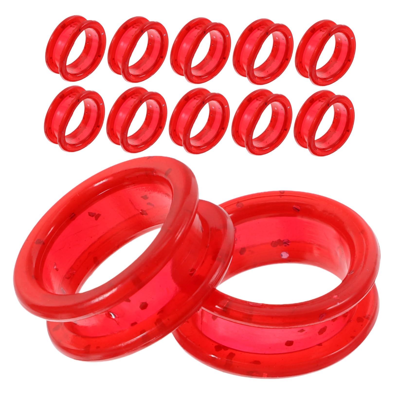 Parliky 12Pcs Silicone Finger Rings for Scissors Non Slip Thumb Inserts for Pet Grooming Hair Cutting Comfortable Grip Vibrant Colors Durable Finger Protectors for Grooming Tools