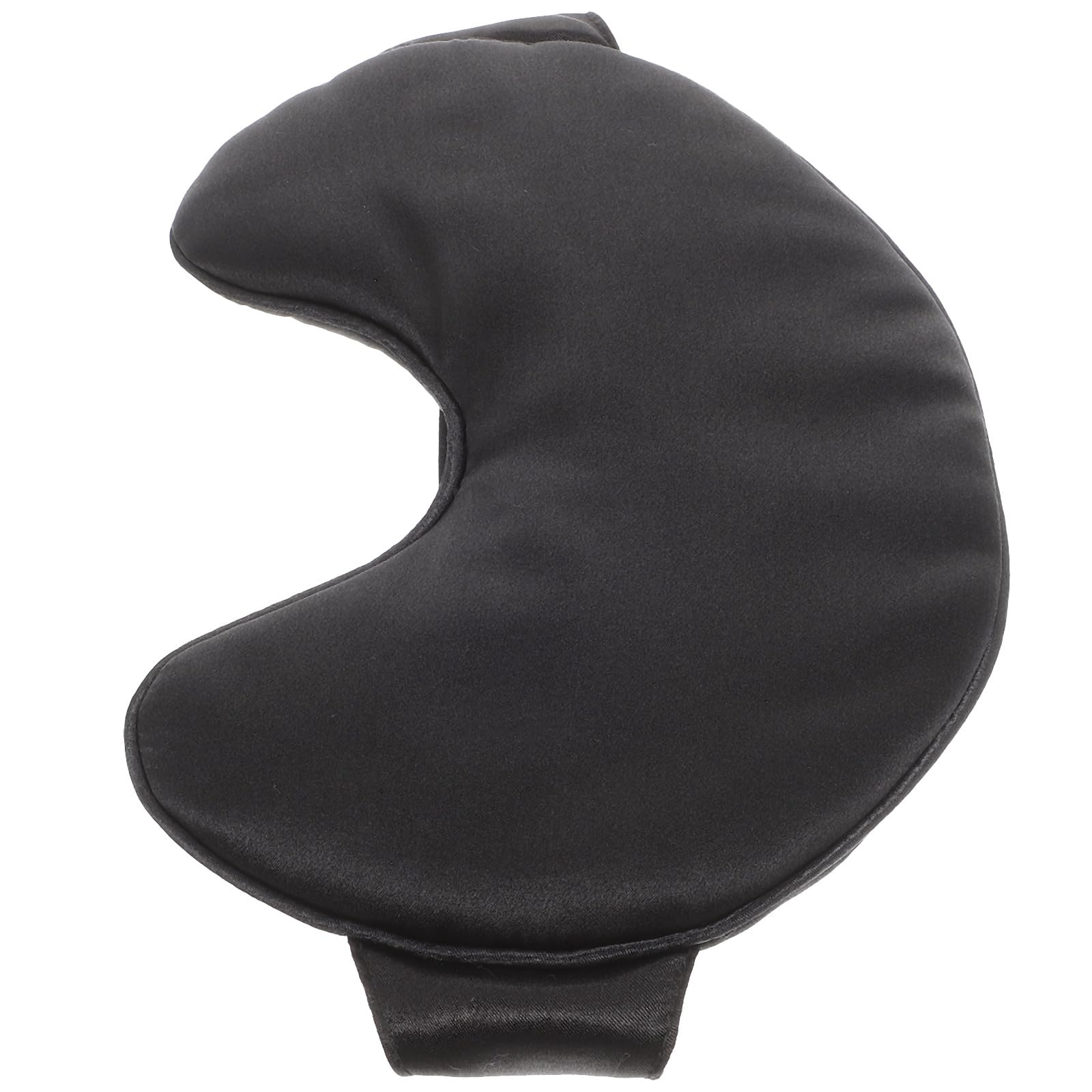 SOLUSTRE Masque de Sommeil en Soie Douce Yeux, Réducteur de Friction, Protège les Soins Peau, Voyage Trains, Couleur Noir Confortable
