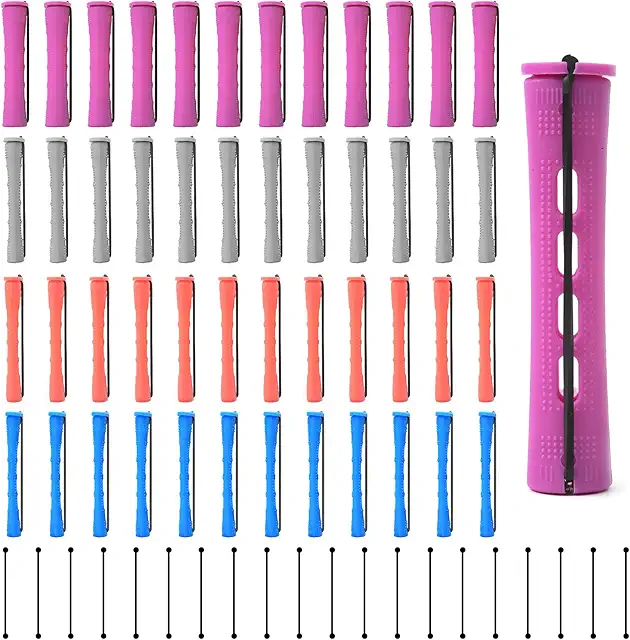96PCS Haar Dauerwelle Set für Volumenwelle bei feinem Haar - Kalt Wellen Stangen Lockenwickler