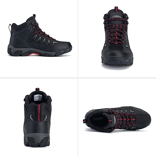 Miniatura 6 de SHULOOK Hiking Boots Men Waterproof Boots for Men Non-Slip & LightWeight & Comfortable Men's Hiking Outdoor Ankle Boot Trekking Camping