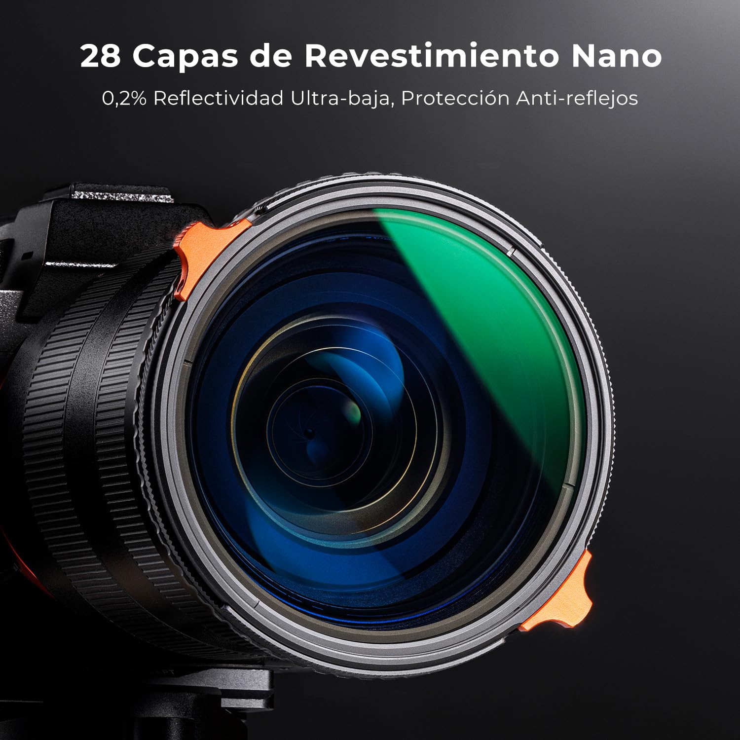 K&F CONCEPT Nano-Xcel 67mm Filtro Polarizador CPL Circular & Variable ND4-64 (2-6 Pasos), 2 En 1 ND4-64 & CPL Filter con Estuche de Vidrio Óptico con 28 Capas Revestimiento