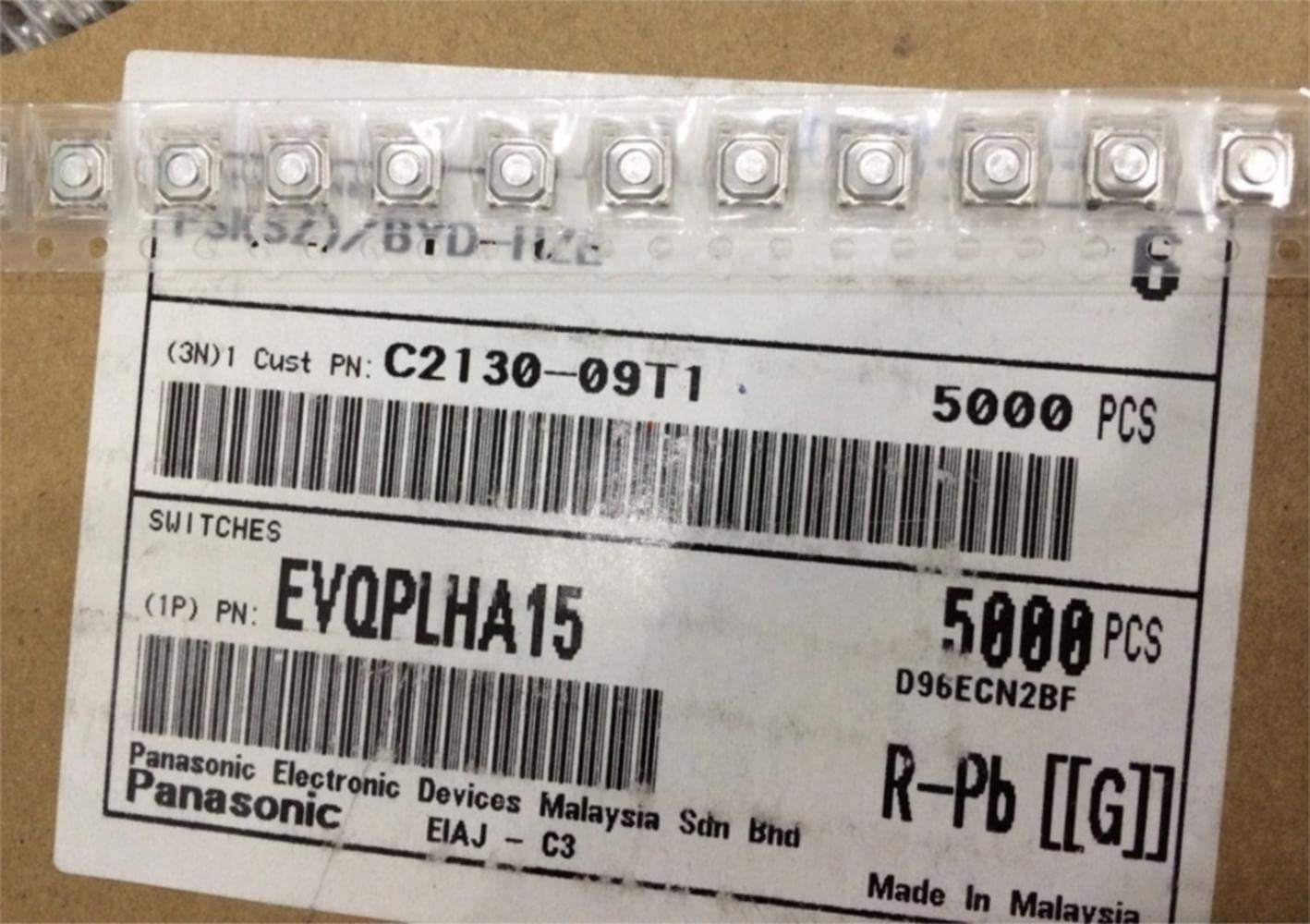 EVQPLDA15 4x4x1,5 wodoodporny przełącznik dotykowy 4-pinowy 5x5x1,5