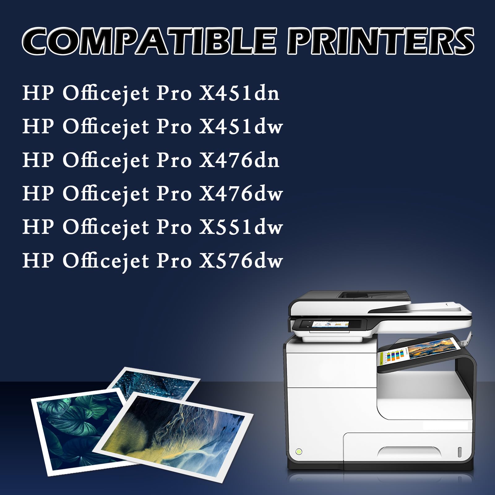 970 Cartouche D'encre Noire Authentique (cn621ae) Pour Officejet Pro X451/x476/x551/x576 - Cartouche - Toner