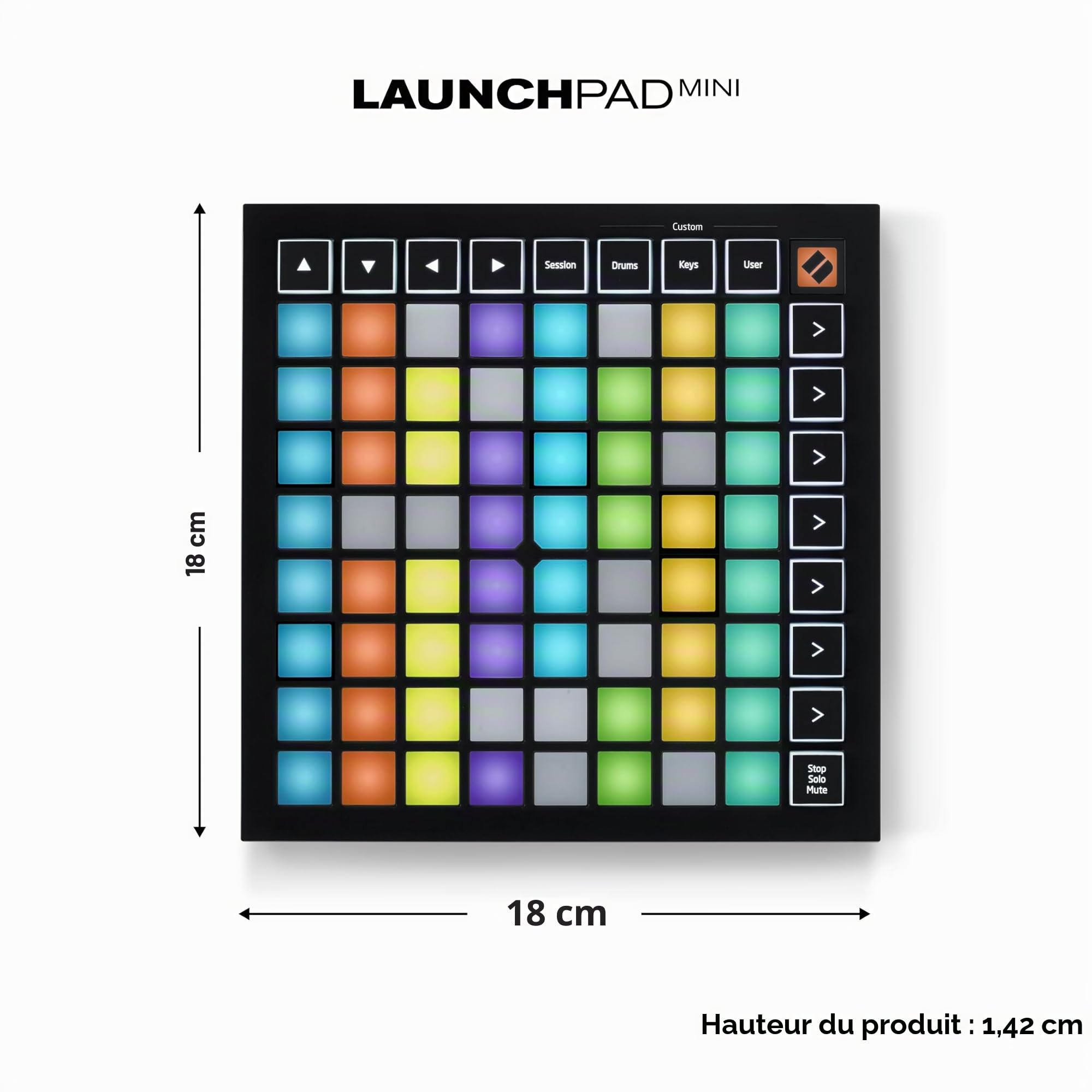 Novation Launchpad Mini [MK3] — Contrôleur MIDI USB portable de 64 pads pour Ableton Live et Logic Pro