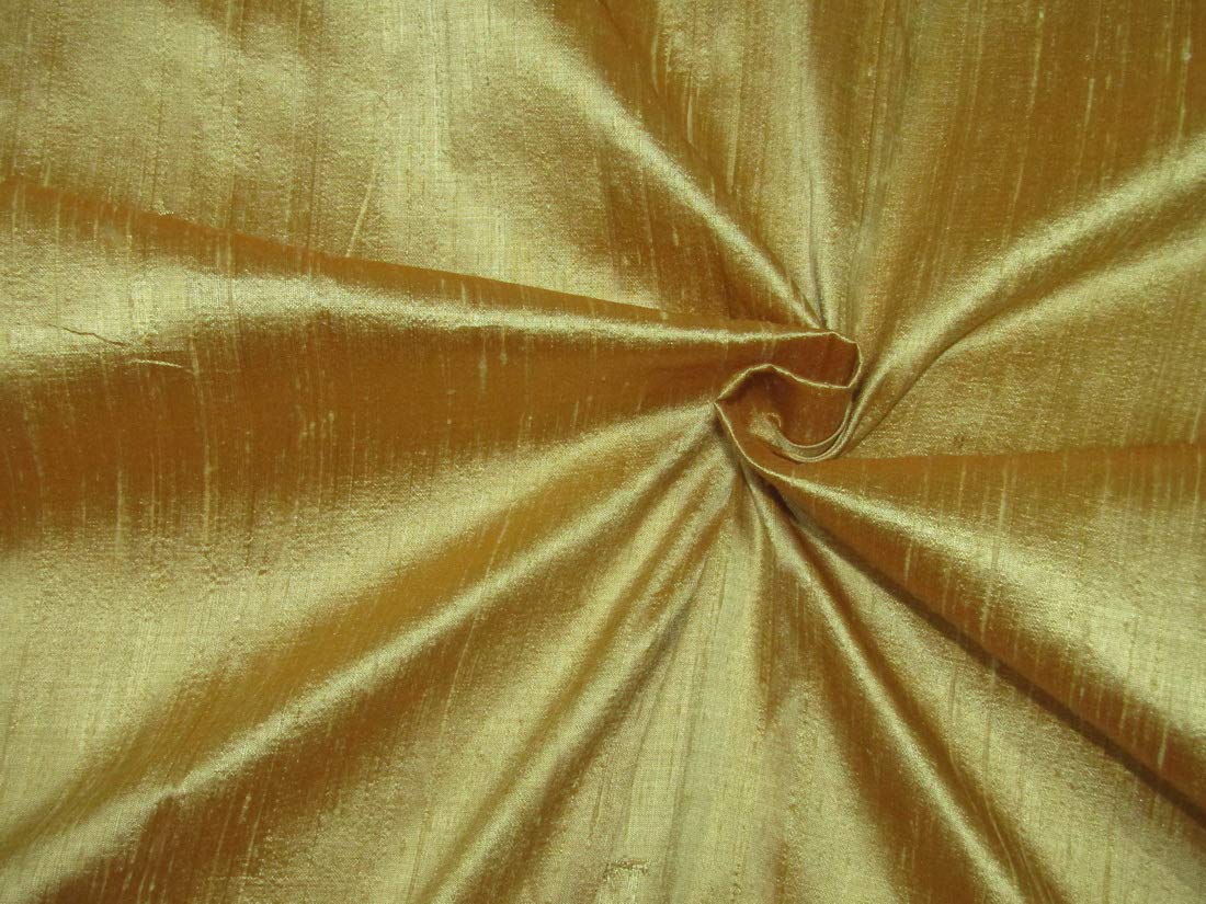 Tissu 100% Pure Soie Jaune au Mètre MM883 | Étoffe Soie Naturelle 137 cm