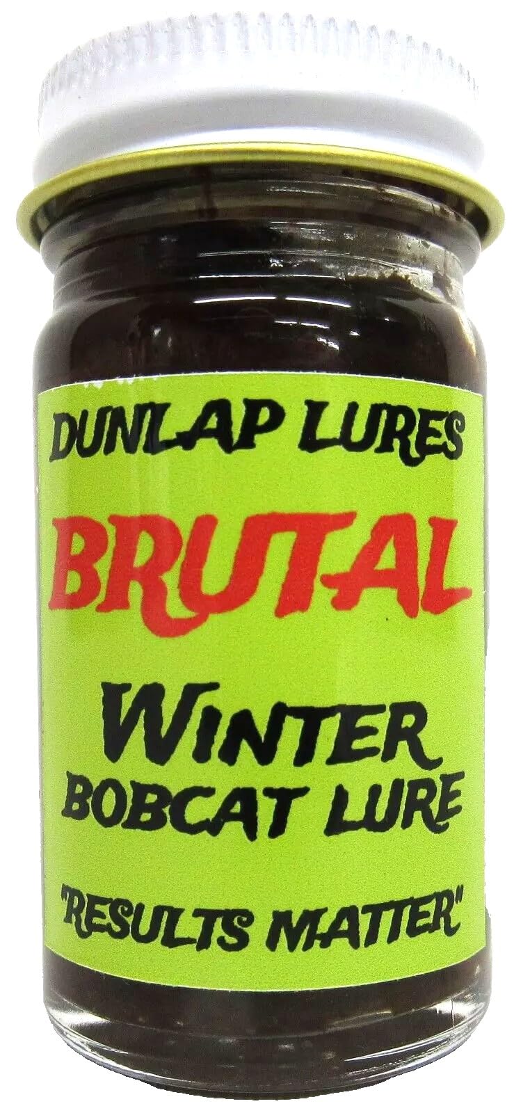 Brutal - Winter Bobcat Lure - Dunlap Lures 1 Ounce Bottle