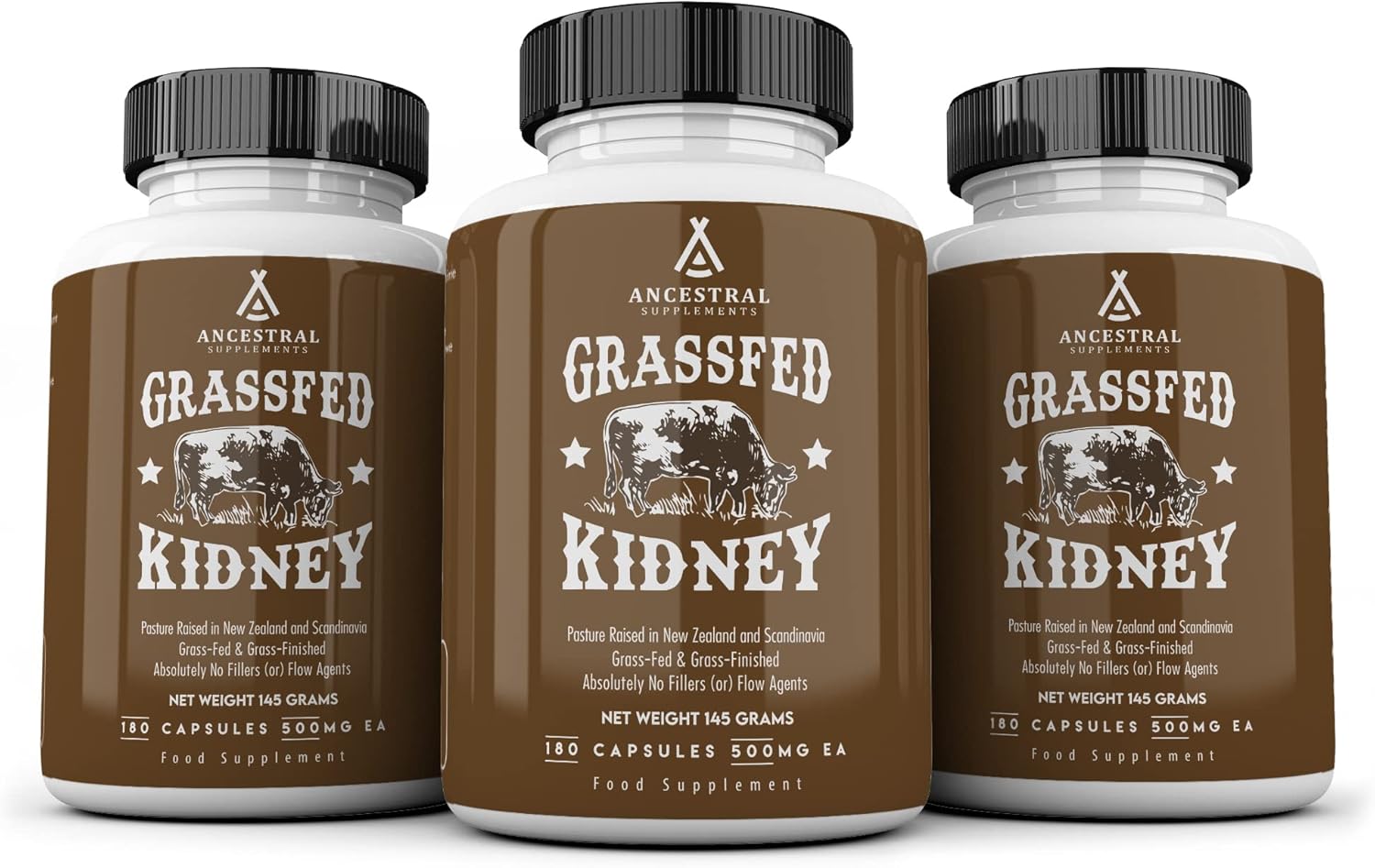 Ancestral Supplements Grass Fed Beef Kidney Supplement, Kidney Support