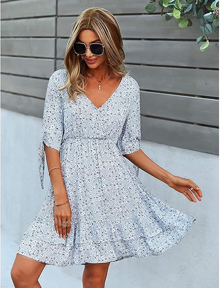 Floral flowy mini dress Clearance