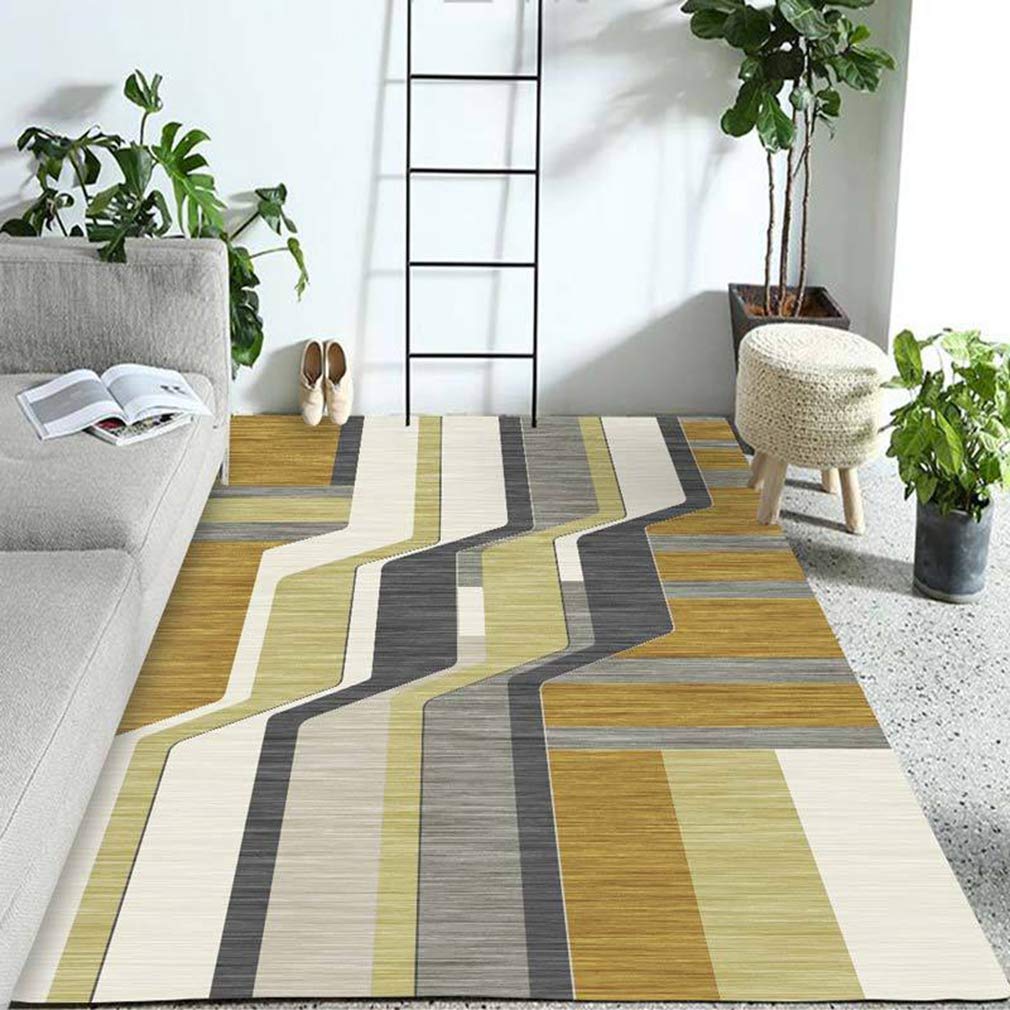 Buy MOXIC Soft Geometric Living Room Area Rugs Rectangular Children Crawling Bedroom Rug Fleece Anti-Slip Carpets Nordic Modern Home Decor Mats Indoor Outdoor Runners Nursery 2' X 9' — BookShops.in