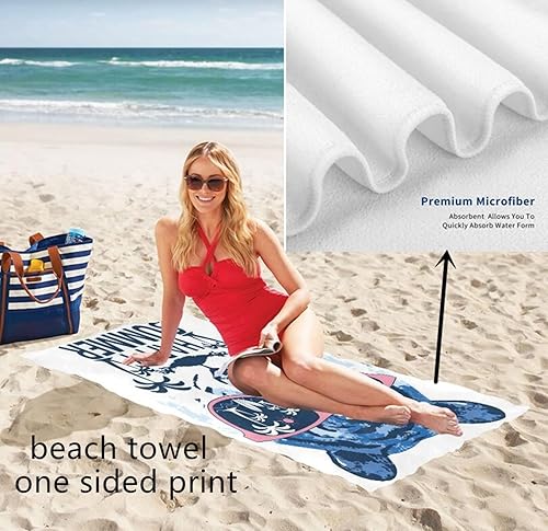 Miniatura 6 de JSTEL Toalla de playa personalizada con imagen de 31 x 71 pulgadas, toallas de playa personalizadas con imágenes, toallas de playa con foto