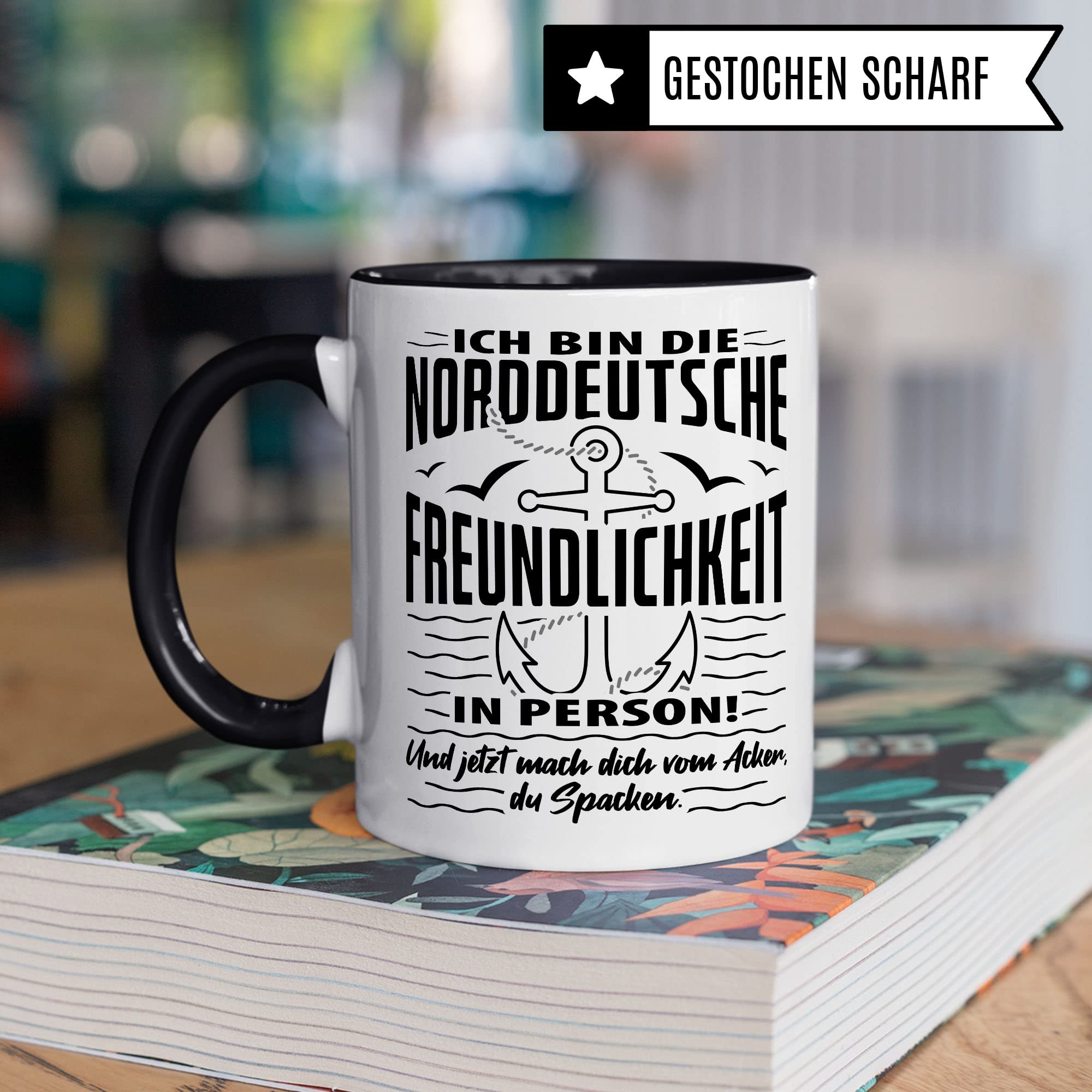 OM3 Tazza da caffè con motivo Benvenuto in Germania
