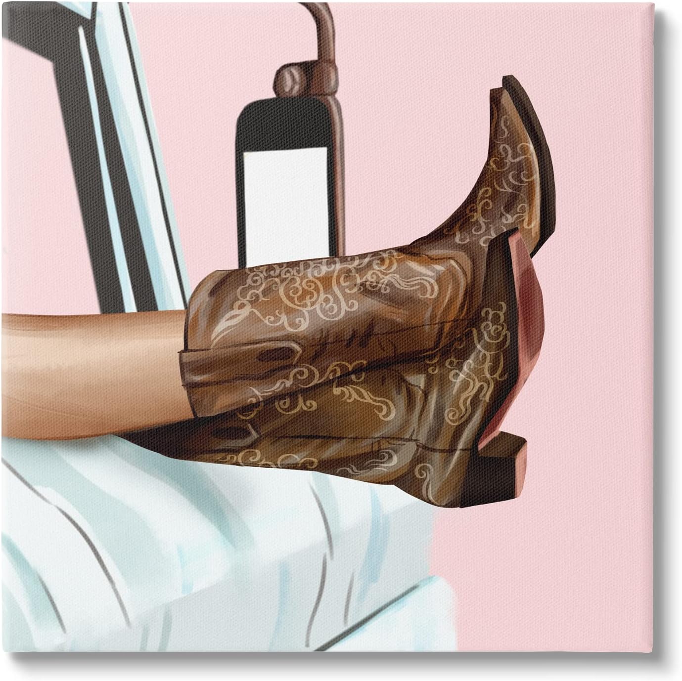 Stupell Industries Country Girl Cowboy Boots Car Canvas Wall Art, Design by Ziwei Li