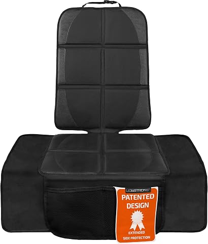 Car Seat Protector - Extra Big [ISOFIX Compatible] - Black