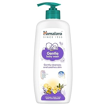 Himalaya Gentle Baby Wash 600ml | No tears formula |with chickpea and Green gram| Cleansing baby's gentle skin - image, photos